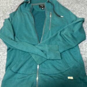 Women’s Teal Full-Zip size medium Hoodie